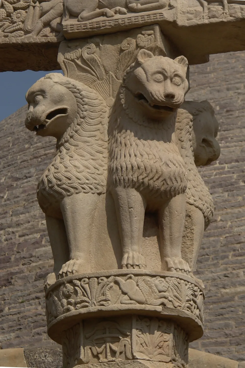 The Lion Capital of Ashoka from Sarnath, today the national emblem of India