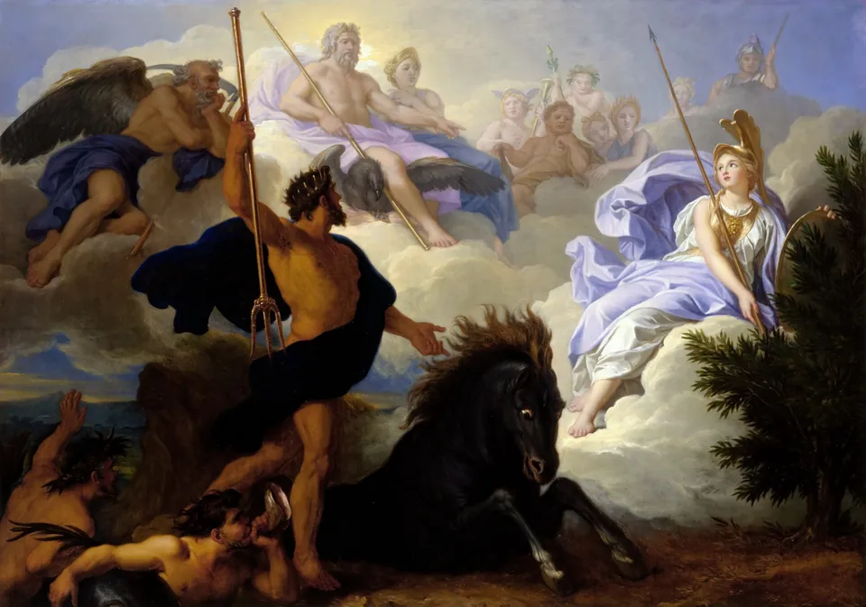 René-Antoine Houasse, The Dispute of Minerva and Neptune, c. 1689 — Palace of Versailles