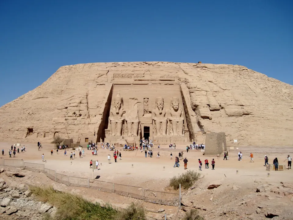 Great Temple of Ramesses II at Abu Simbel, whose inner walls depict the Battle of Kadesh