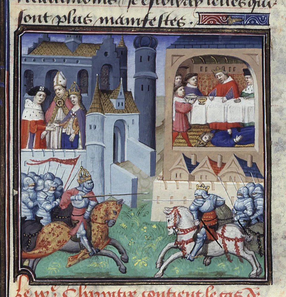 The Battle of Manzikert and the captive Romanos IV, from a 15th-century French manuscript (Bibliothèque nationale de France)