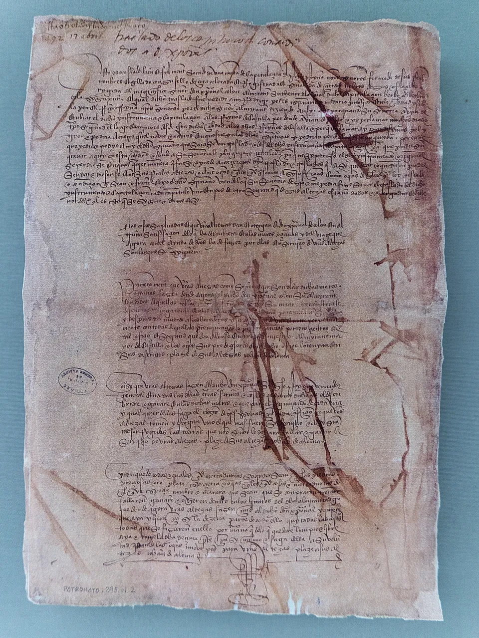 The Capitulations of Santa Fe — General Archive of the Indies, Seville