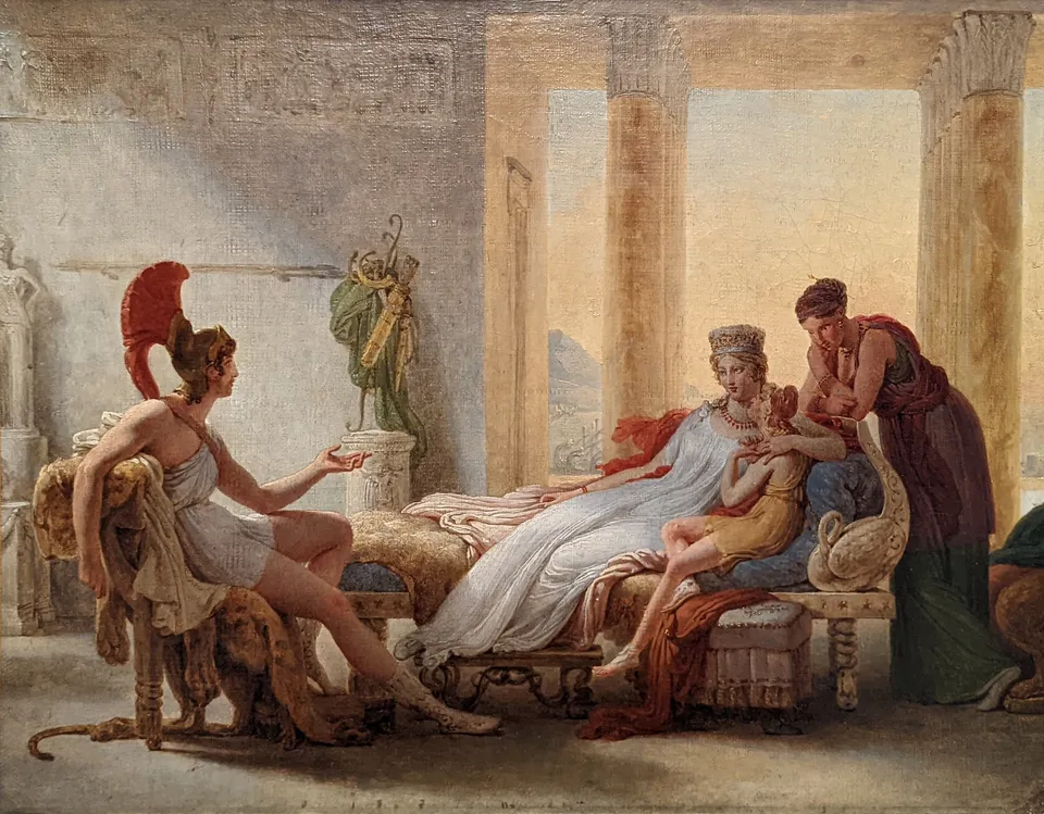 Pierre-Narcisse Guérin, Aeneas and Dido, c. 1815 — Louvre
