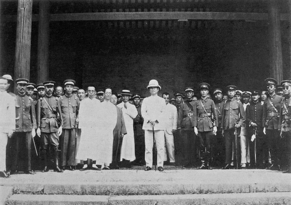 Sun Yat-sen at the opening ceremony of the Whampoa Military Academy, 16 June 1924