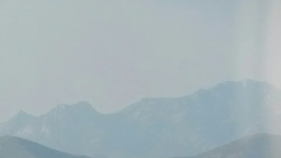 송악산 — 궁예가 후고구려를 세운 송악(개성), 파주에서 본 모습