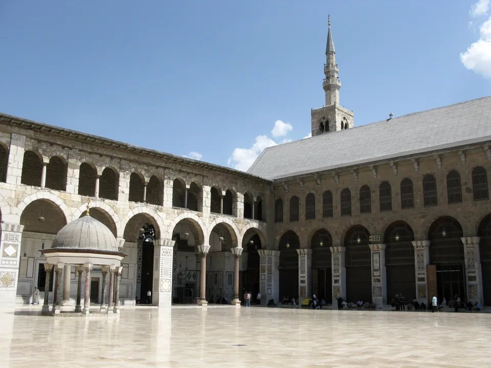The Umayyad Mosque in Damascus, built by the Umayyads in the early 8th century