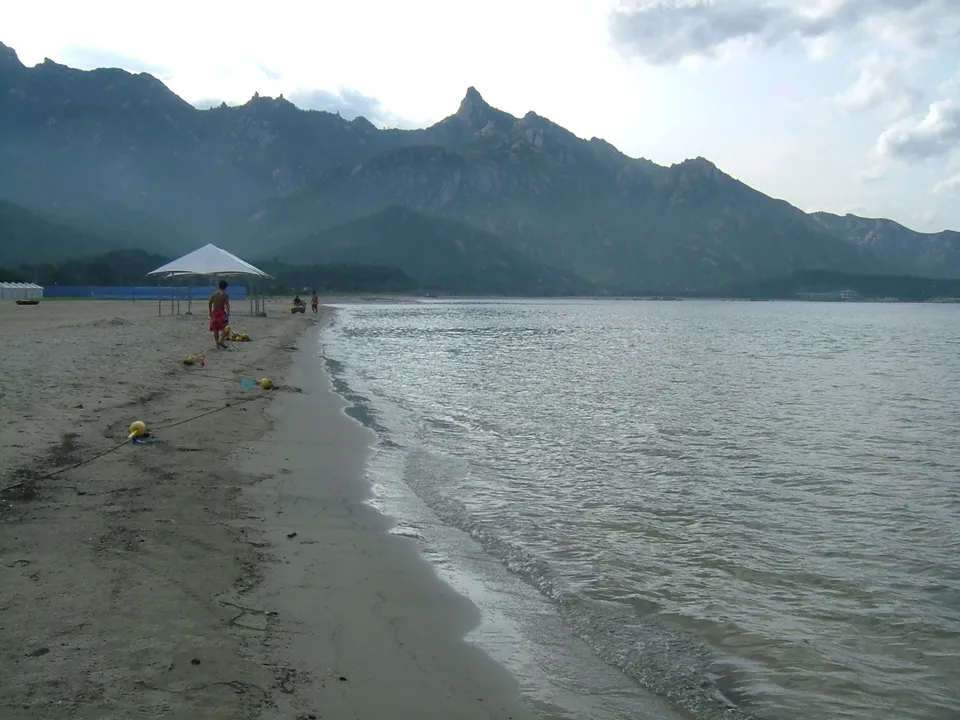 The beach of the Mount Geumgang tourist zone, 2006