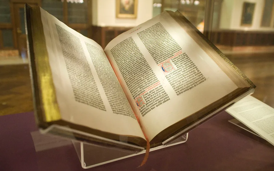 Gutenberg’s 42-line Bible — the Lenox copy, New York Public Library