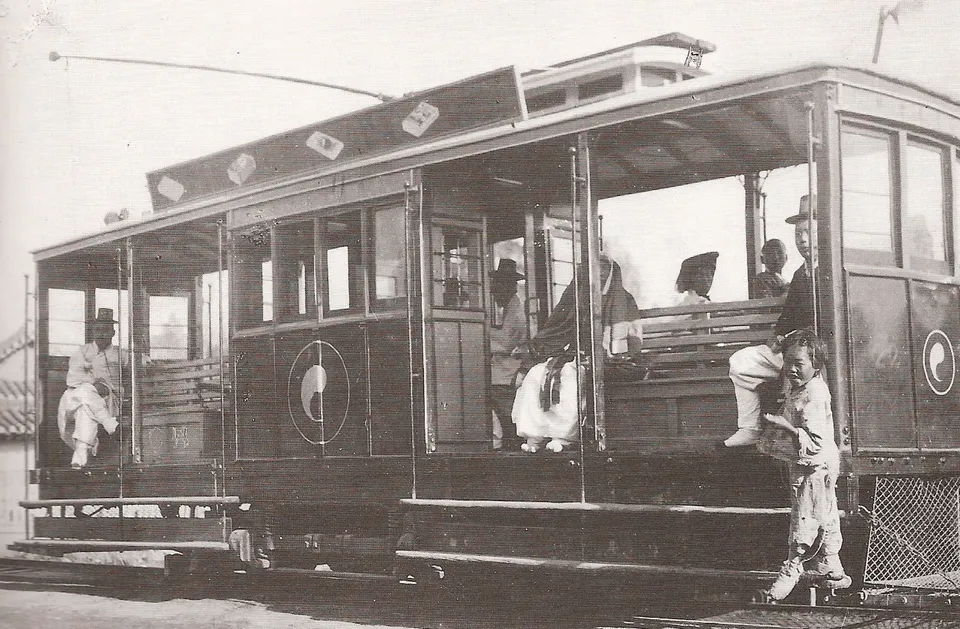 Seoul streetcar of the Hanseong Electric Company (opened 1899), 1903