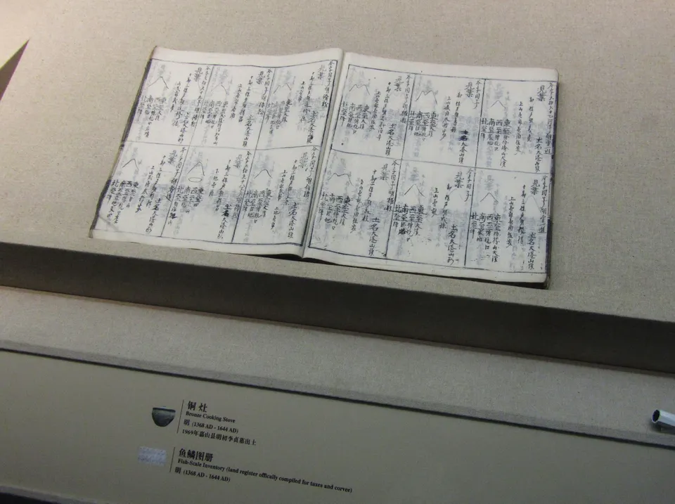 A Ming Fish-scale Register of land, named for the scale-like plots it maps