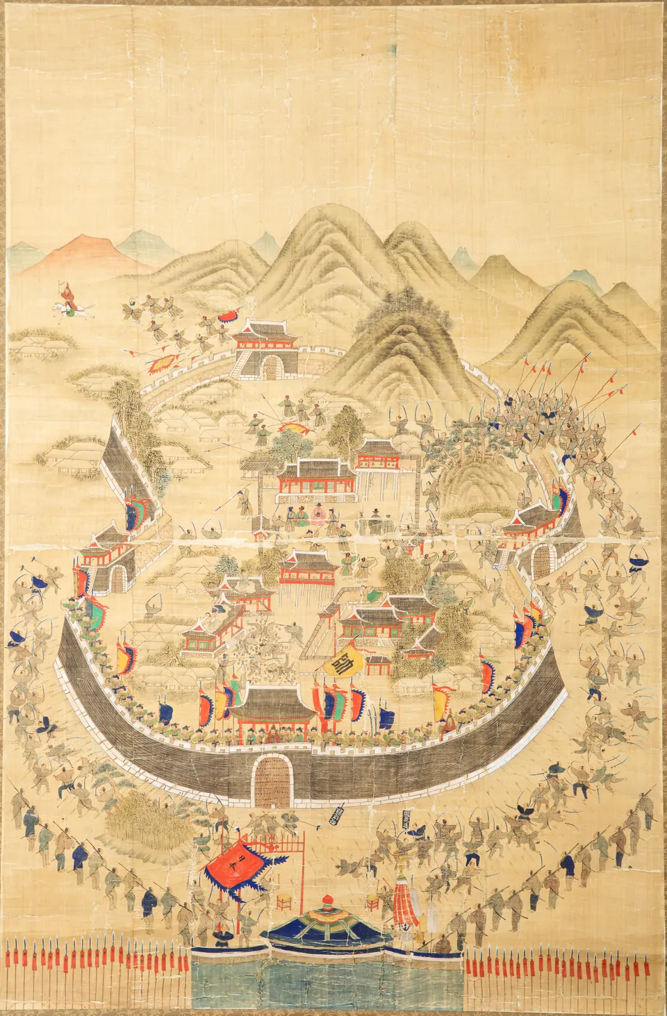동래부순절도 — 1592년 동래성 전투, 1760년 변박 그림