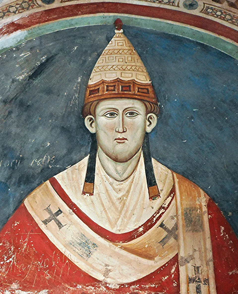 Innocent III — mid-13th-century fresco in the monastery of the Sacro Speco, Subiaco