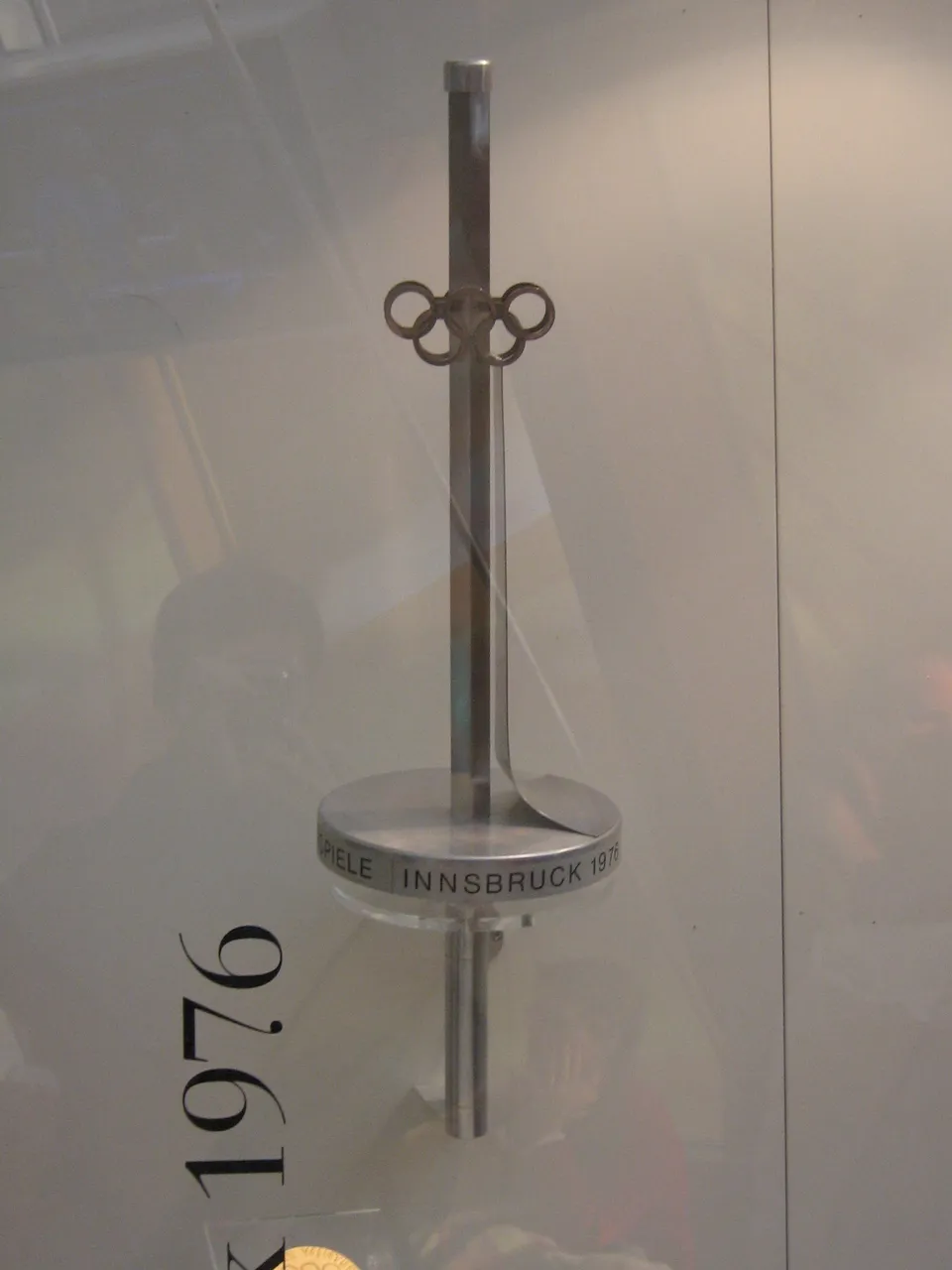 Olympic torch of the 1976 Innsbruck Winter Games