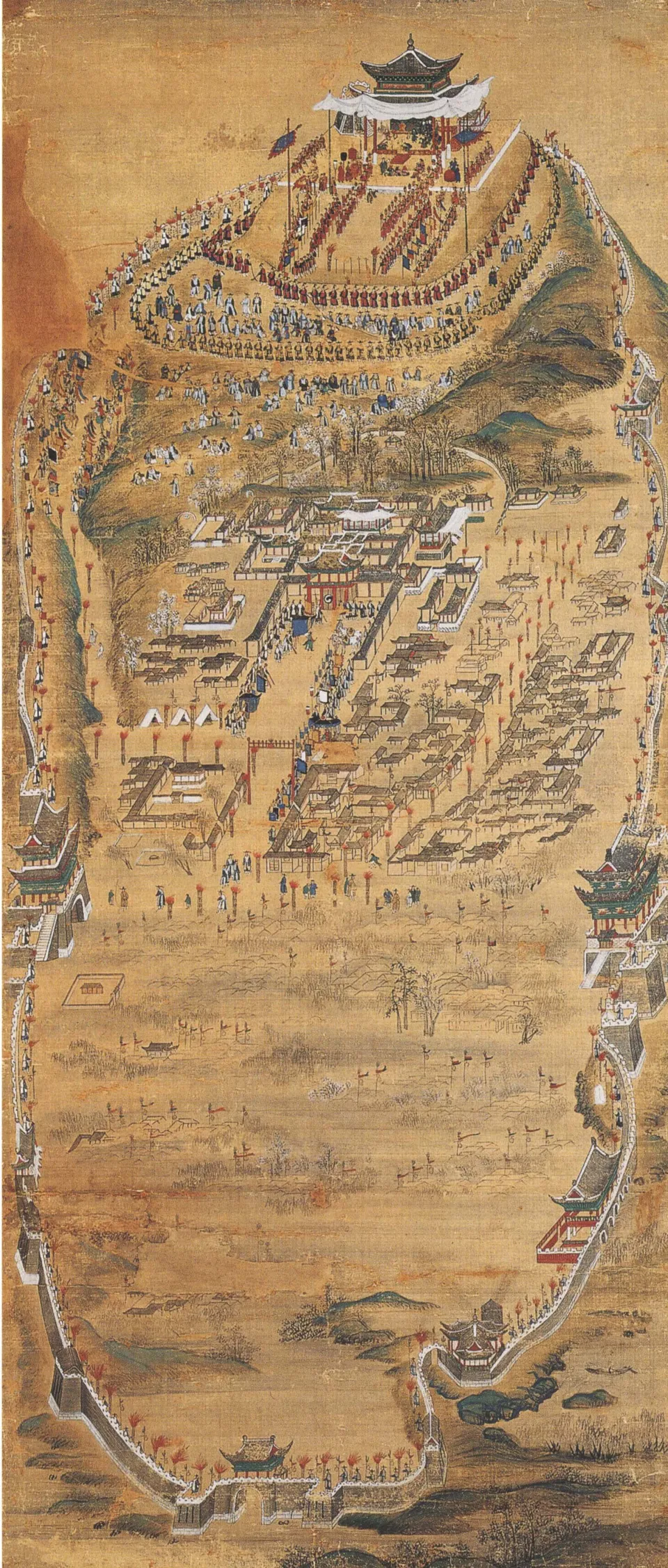 Night drill at Seojangdae, Hwaseong, commanded by King Jeongjo in 1795