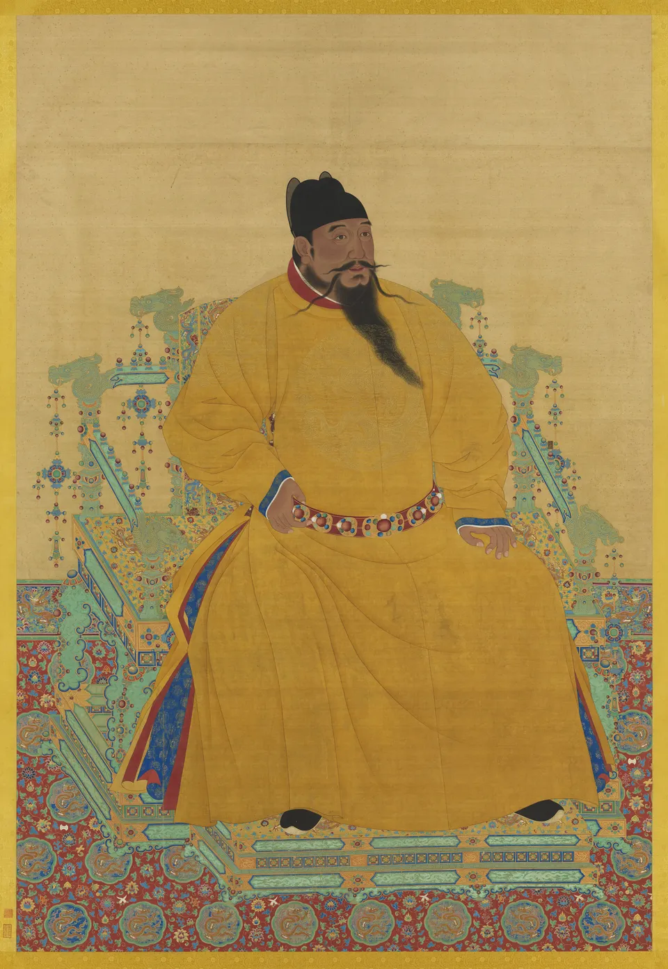 Seated portrait of the Yongle Emperor (Ming Chengzu), National Palace Museum, Taipei