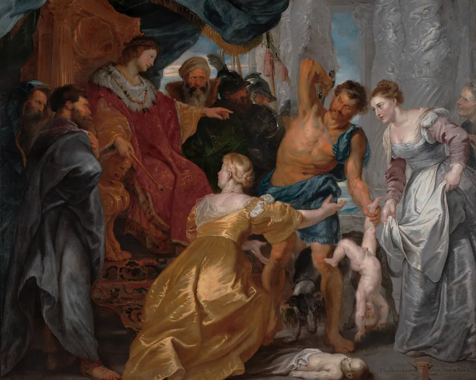 The Judgement of Solomon — Peter Paul Rubens, c. 1617, National Gallery of Denmark, Copenhagen