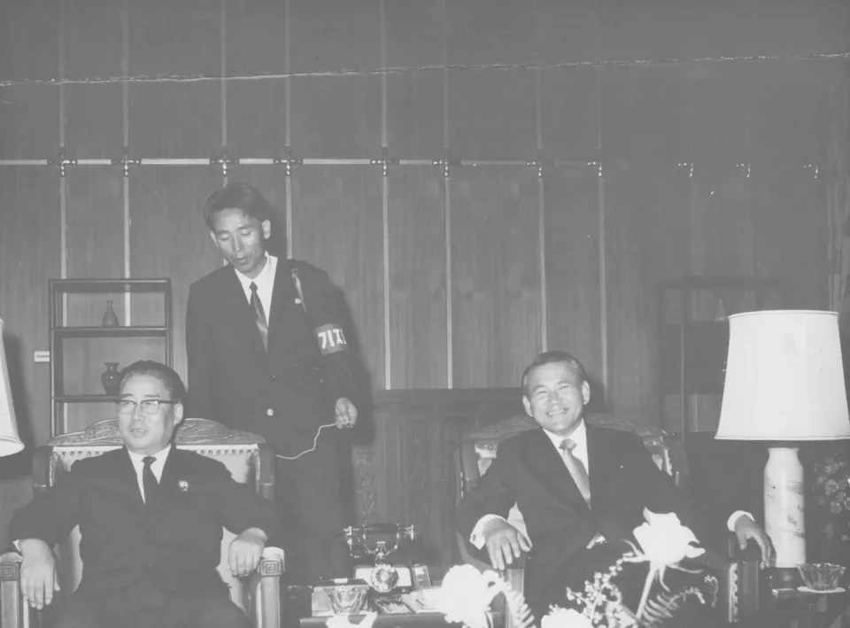 7·4 공동 성명으로 만든 남북 조절 위원회의 이후락·박성철 공동 위원장 — 서울, 1973년 6월