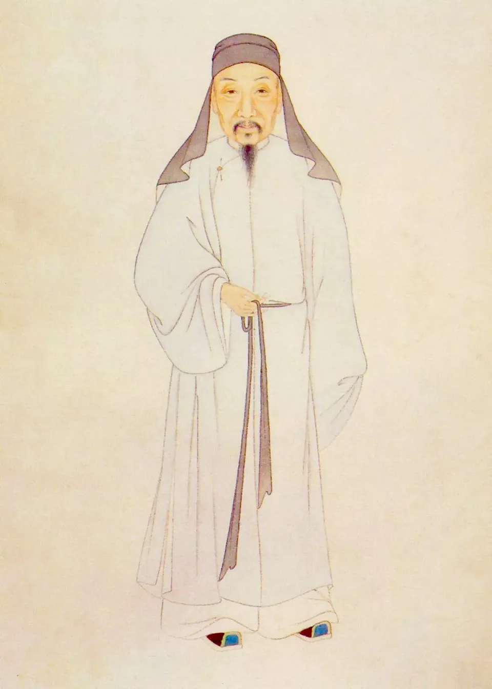 Portrait of Gu Yanwu from Portraits of Qing Scholars
