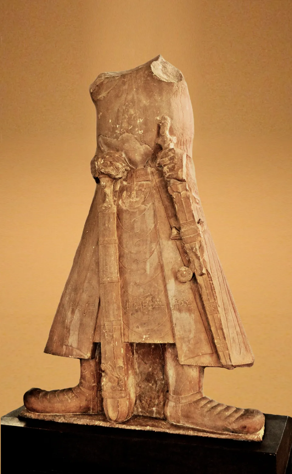 Statue of Kanishka — Mathura Museum