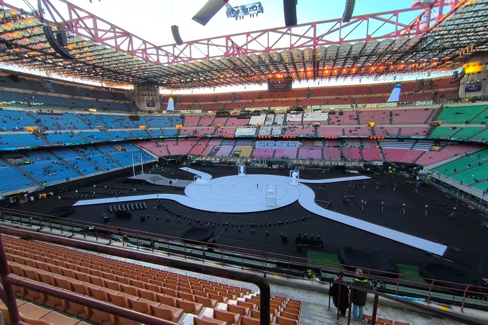 Opening ceremony at San Siro stadium, Milan, 6 February 2026