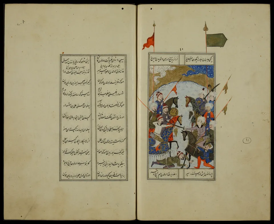 마르지다비크 전투(1516) — 1524년 『셀림나메』의 그림 (이스라엘 국립 도서관)