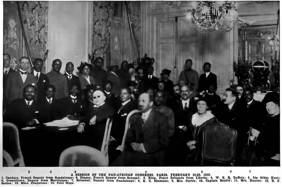 A session of the first Pan-African Congress in Paris, February 1919