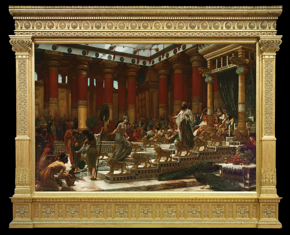 The Visit of the Queen of Sheba to King Solomon — Edward Poynter, 1890, Art Gallery of New South Wales, Sydney