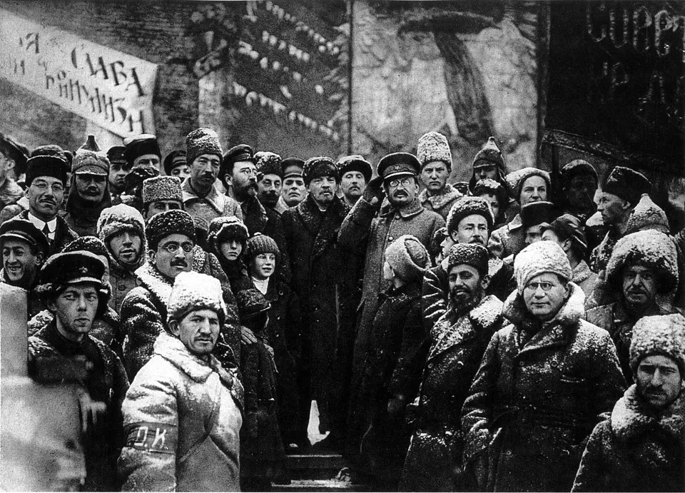Lenin at the second anniversary of the October Revolution, Moscow, 7 November 1919