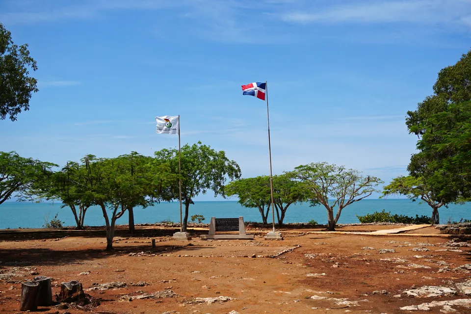 Ruins of La Isabela, the town Columbus founded in 1494, Dominican Republic