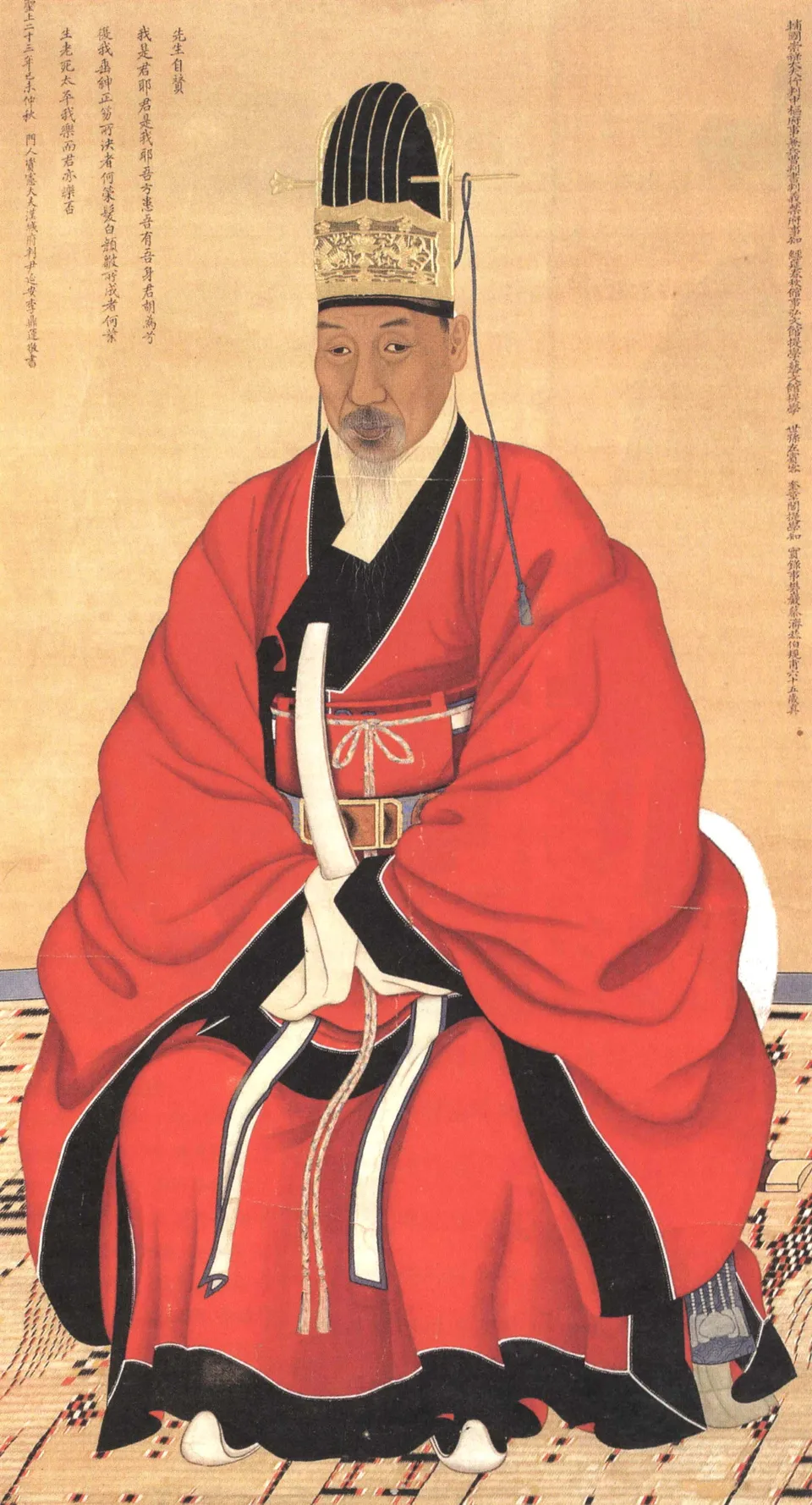 Portrait of Chae Je-gong, the minister who proposed the Sinhae Tonggong (by Yi Myeong-gi)