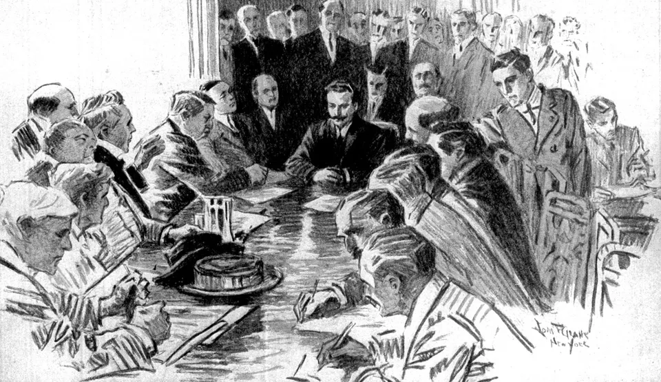 The US Senate inquiry into the Titanic disaster, Waldorf-Astoria, New York, April 1912