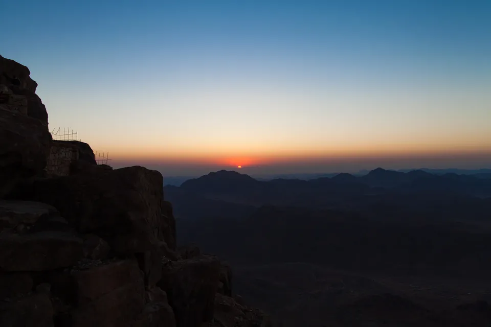 Sunrise on Mount Sinai (Jebel Musa)