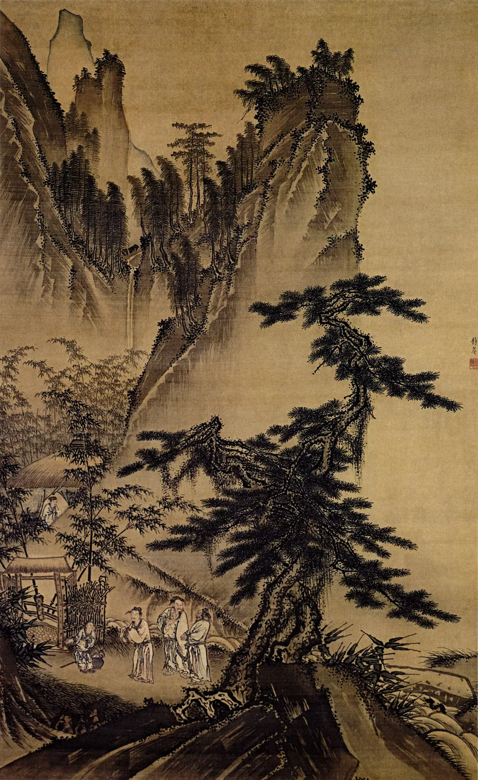 「삼고초려도」 — 명나라 화가 대진의 그림