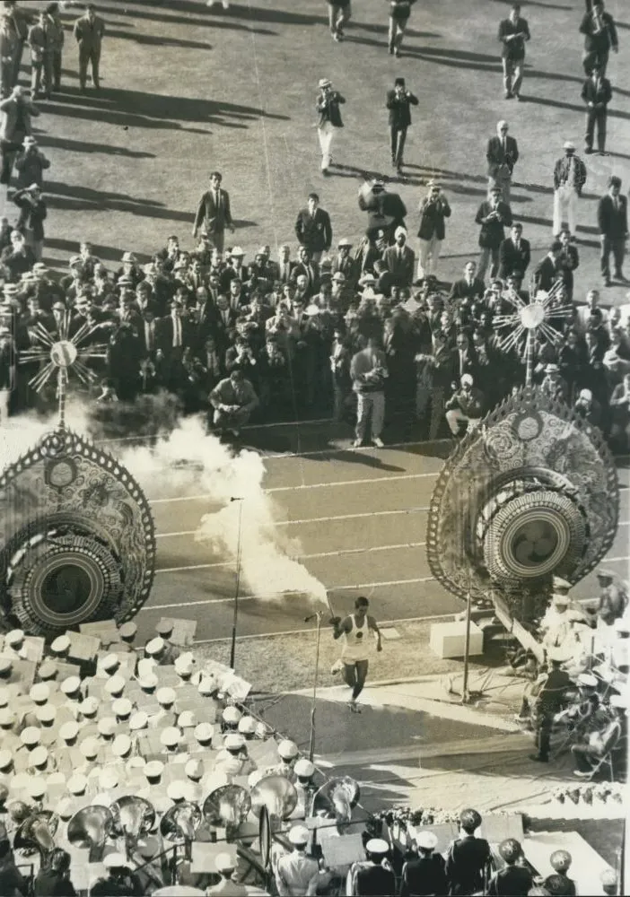 Opening ceremony of the Tokyo Olympics, 10 October 1964
