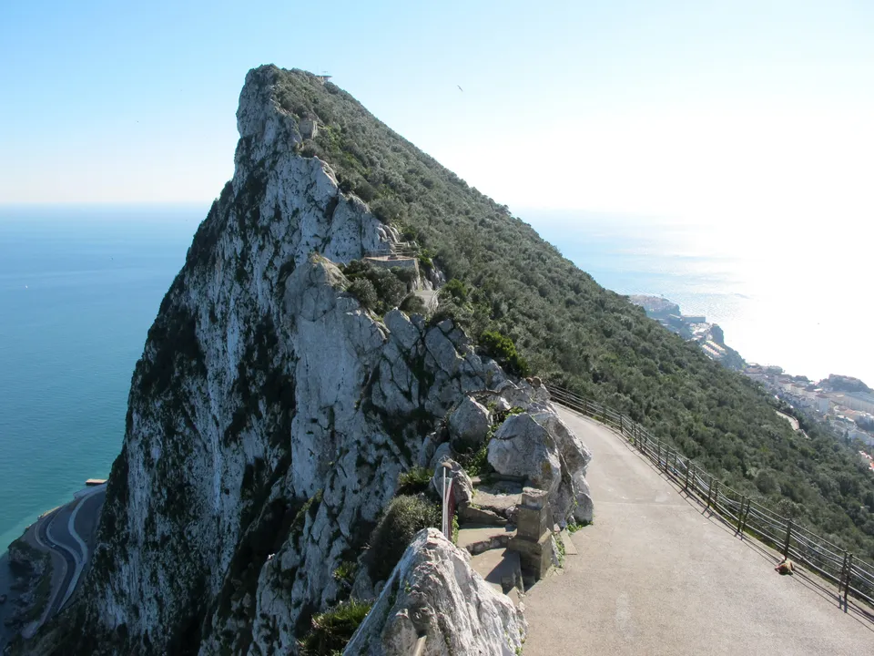 The Rock of Gibraltar, whose name comes from Jabal Tariq, “Tariq’s mountain”