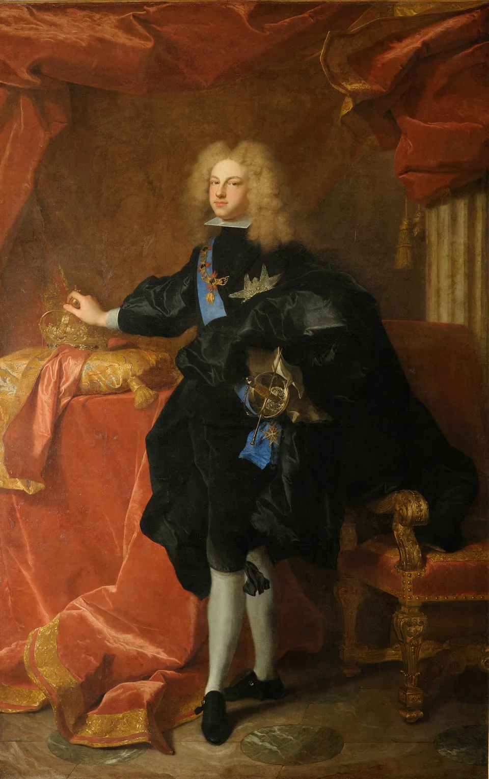 Philip V of Spain — portrait by Hyacinthe Rigaud, 1701