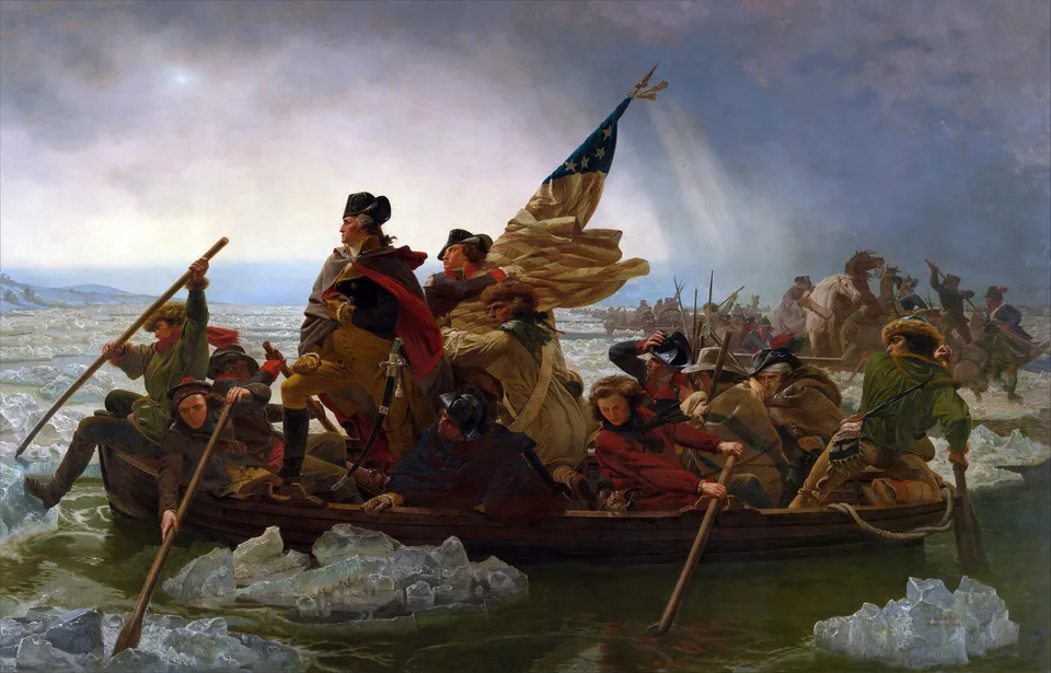 Emanuel Leutze, “Washington Crossing the Delaware” (1851, Metropolitan Museum of Art)