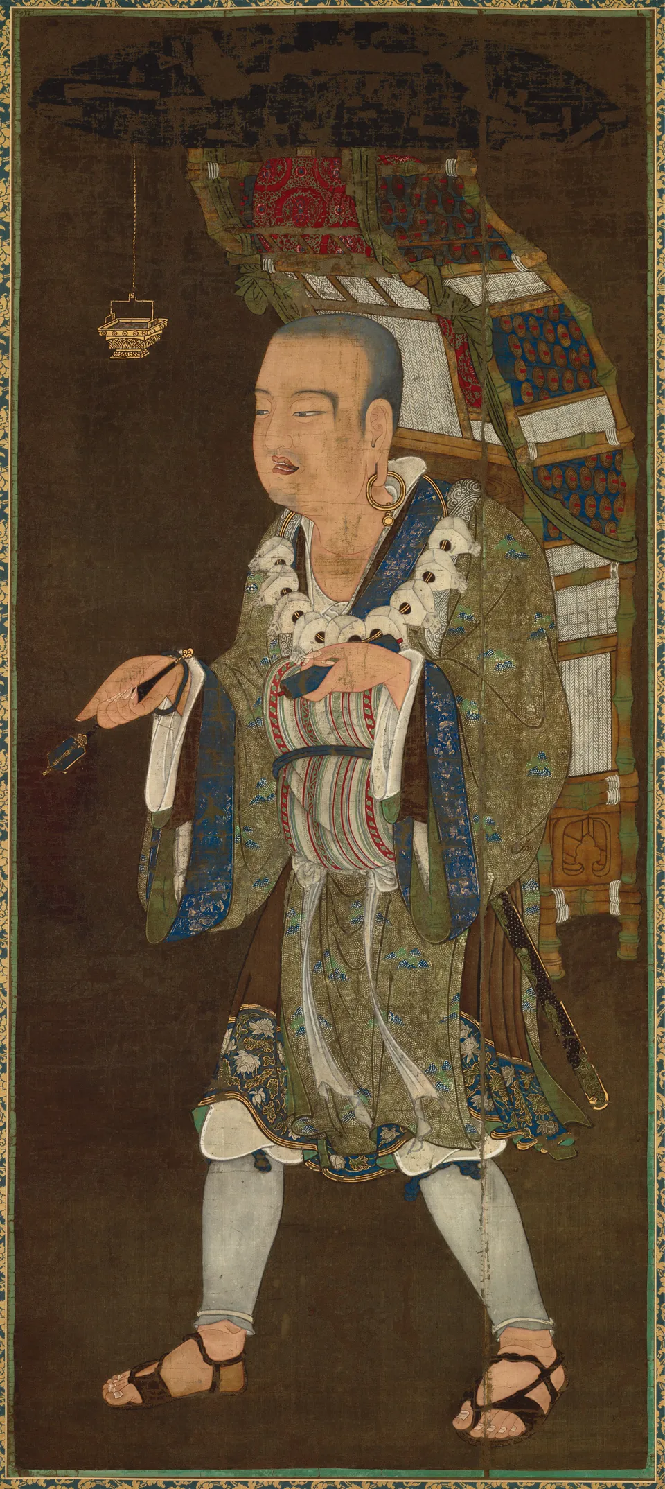 인도로 가는 구법 여행길의 현장을 그린 그림
