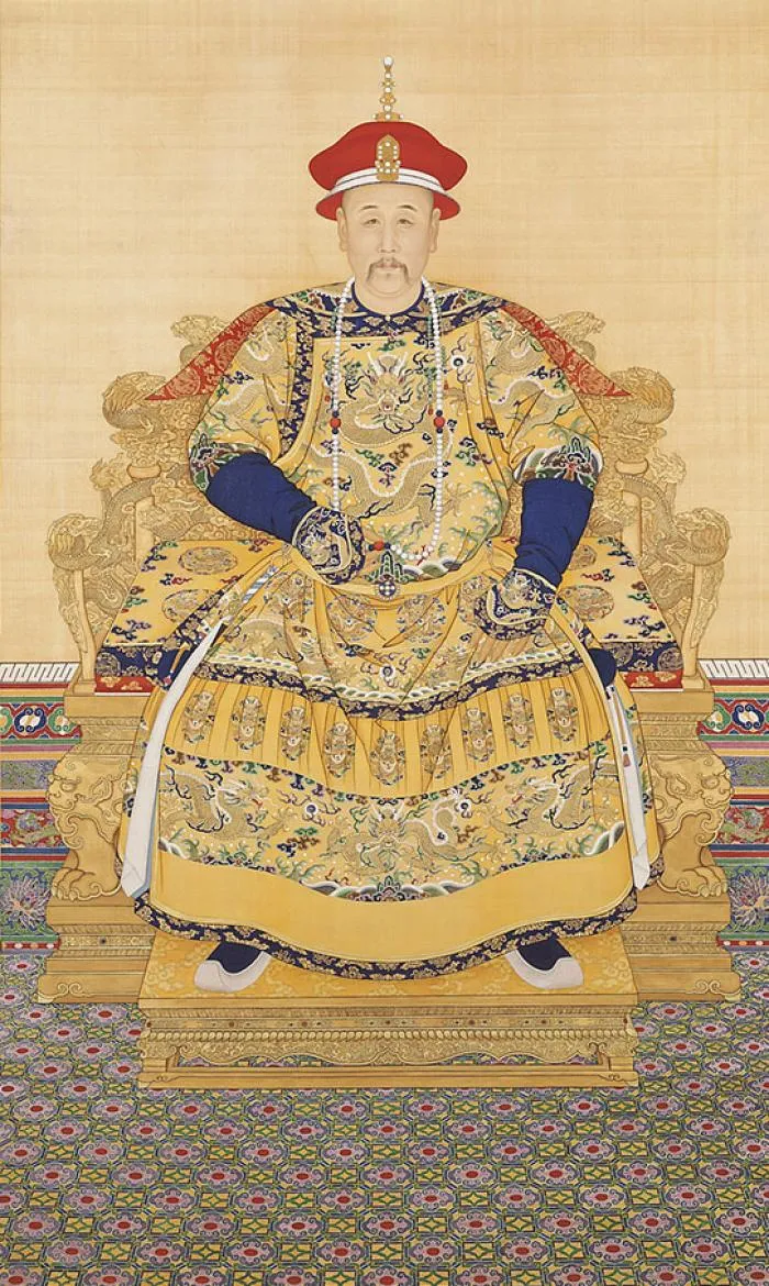 조복을 입은 옹정제의 초상 — 청 궁정 화가, 베이징 고궁 박물원