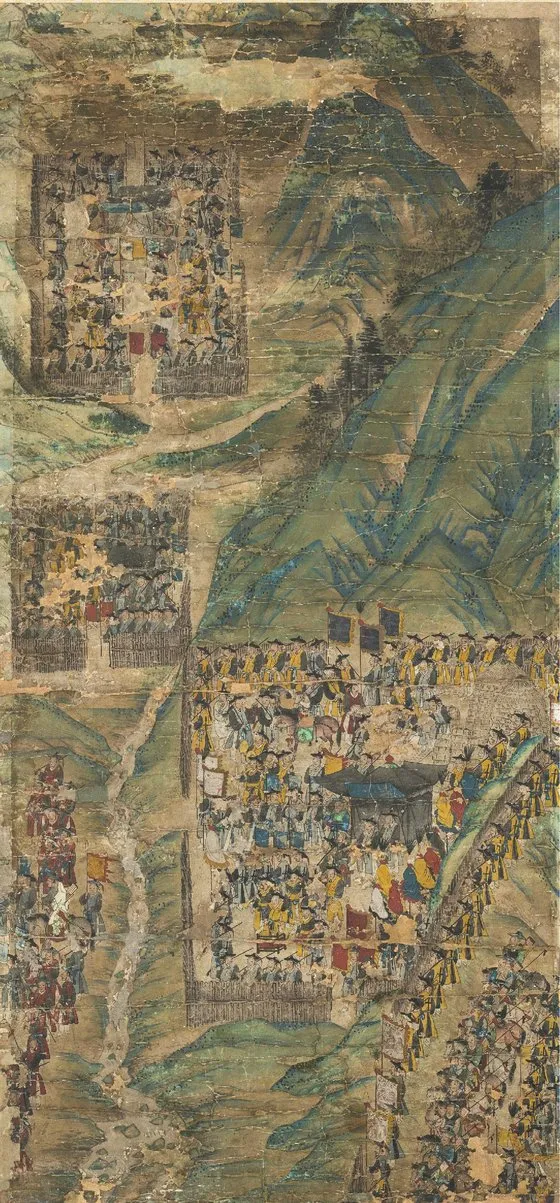 홍경래의 난 때 정주성을 에워싼 관군 그림 — 규장각
