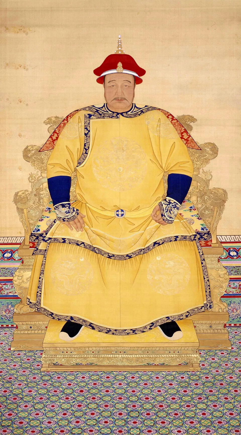 Court portrait of Hong Taiji (Emperor Taizong of Qing)