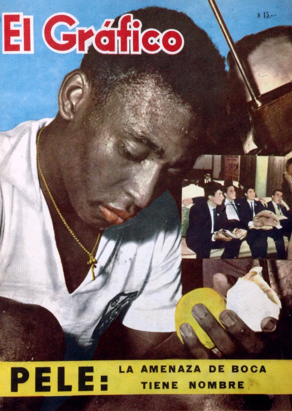 Pelé in his Santos years — El Gráfico, 4 September 1963