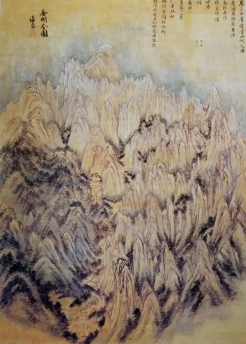 정선의 금강전도(1734) — 우리 산천을 직접 보고 그린 진경산수화