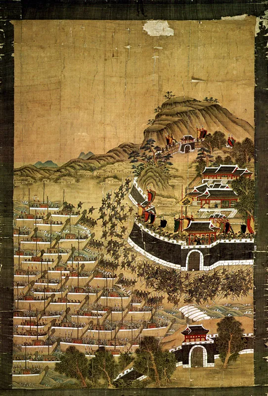 부산진순절도 — 1592년 4월 부산진성 전투, 1760년 변박 그림