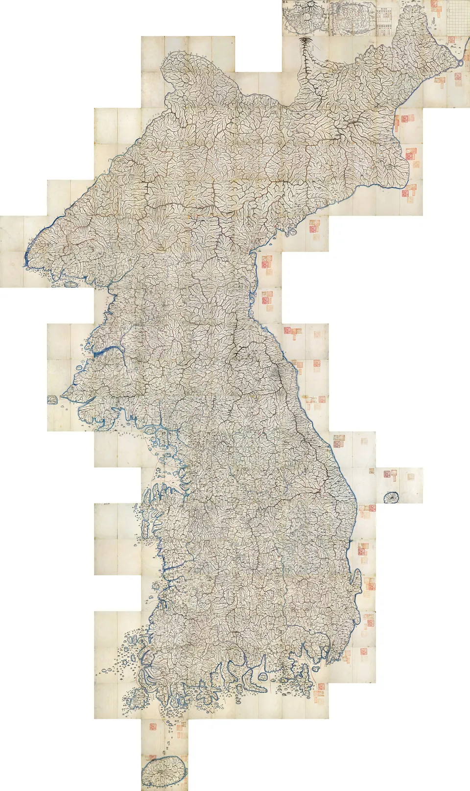 대동여지도(1861) — 김정호가 8도의 군현을 담아 펴낸 조선 지도