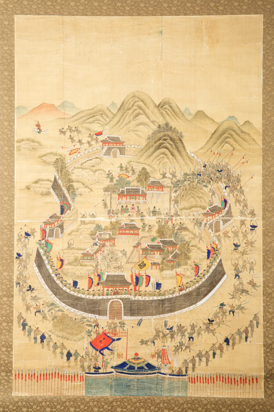 동래부순절도 — 1592년 4월 동래성 전투, 1760년 변박 그림